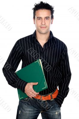 attractive boy student