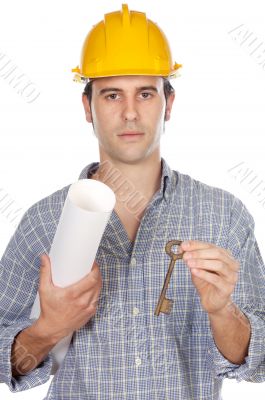architect with a key