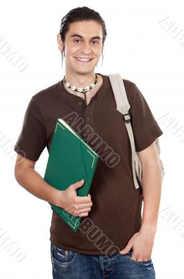 attractive boy student