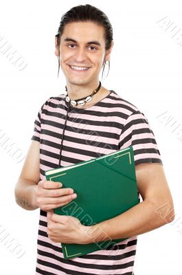 attractive boy student