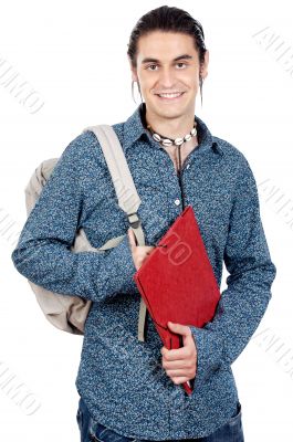 attractive boy student