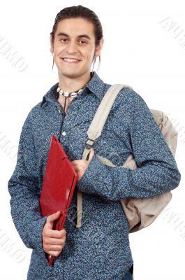 attractive boy student