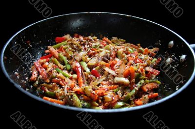 Stir-fried vegetables