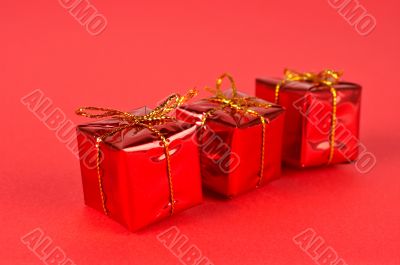 Three gift boxes