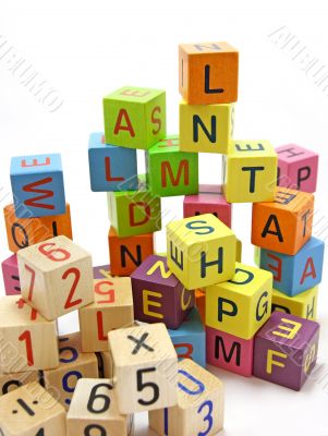 blocks with letters