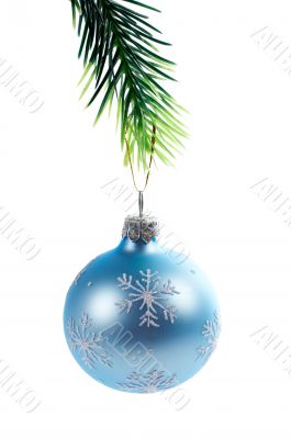 Blue Christmas ball