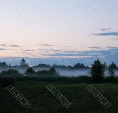 Evening fog