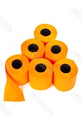 Some rolls of toilet paper