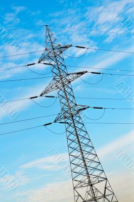 Power pole and cables