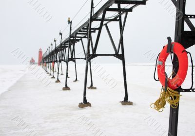 Lifebuoy in Winter