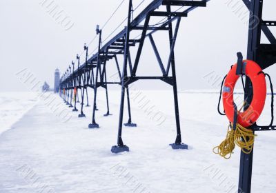 Lifebuoy in Winter