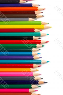 Assortment of coloured pencils