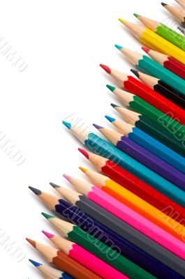 Assortment of coloured pencils