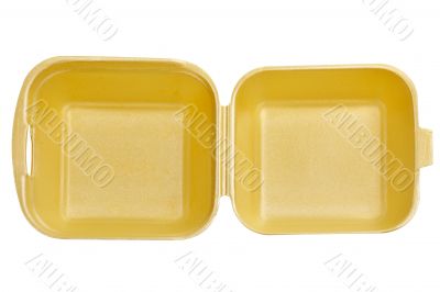 Styrofoam container empty