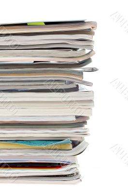 Stack of magazines