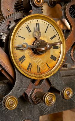 Old grunge clock