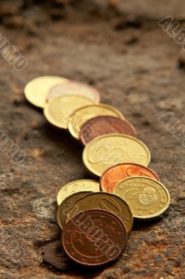 A stack of coins