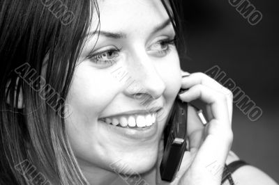 on the phone