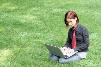 working outdoor
