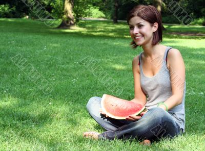 woman in nature