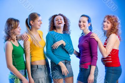 laughing friends