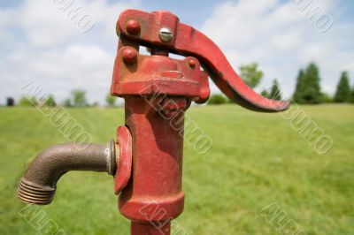 Red Water Pump