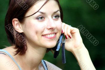 on the phone