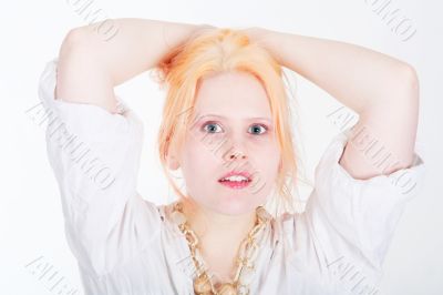 blond woman