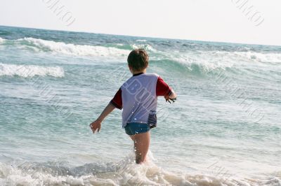 on the beach
