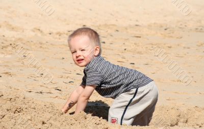 boy on the beach