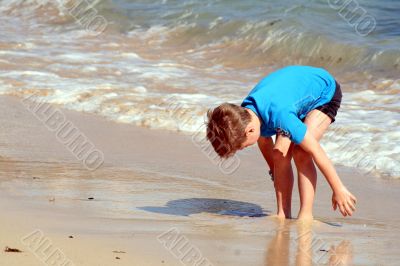 boy on the beach