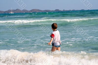 on the beach