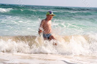 child on the beach