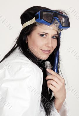 the diver woman