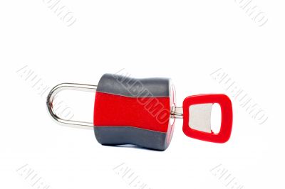 Locked padlock