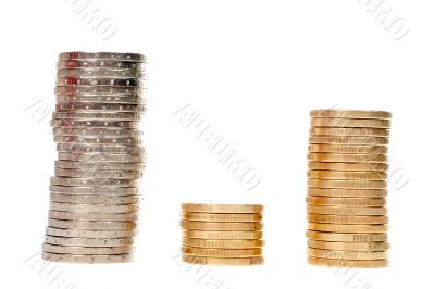Stacks of coins