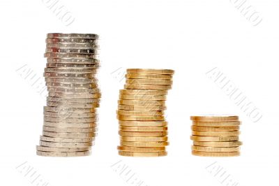 Stacks of coins