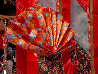 Fan origami decoration