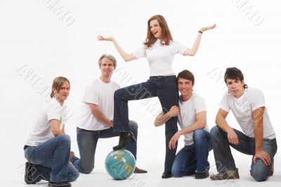 standing on earth