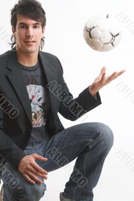 playng football