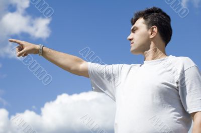 man and sky
