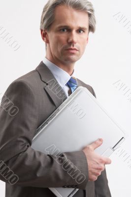 businessman with laptop notebook