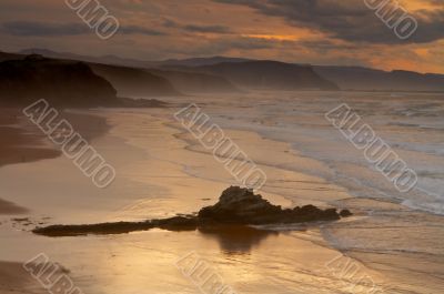 The golden sunrise