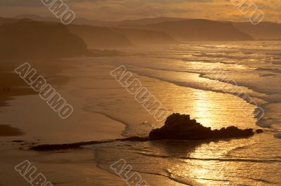 The golden sunrise