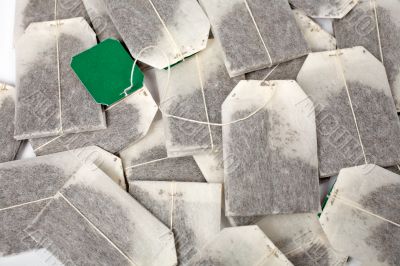 Tea bags background