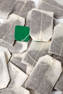 Tea bags background