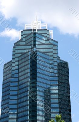 Blue Tower into Clouds