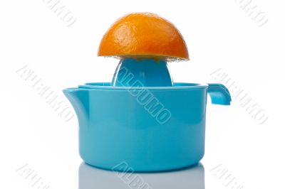 Squeezer and half orange
