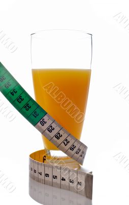 A glass of juice
