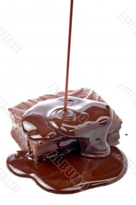 Poured syrup